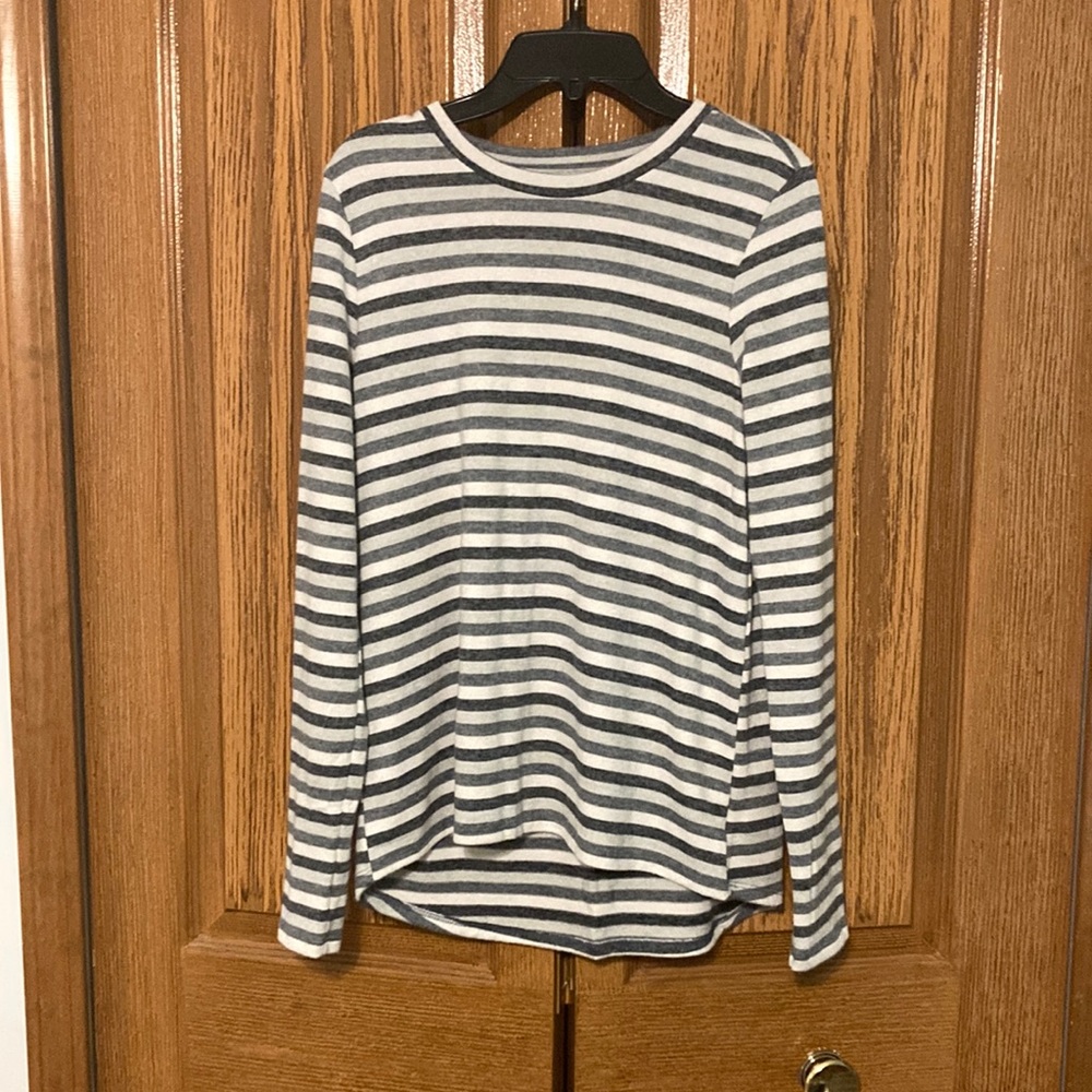 American Eagle Soft & Sexy Plush Striped Long Sleeve